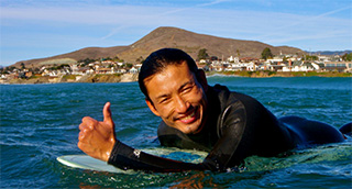 JPサーフスクールのレッスン風景