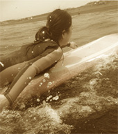 サーフィンスクールの様子