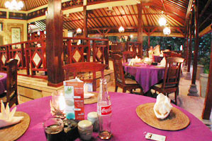 バリ島のレストラン